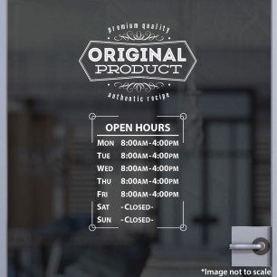 Open Hours With Logo Style 31